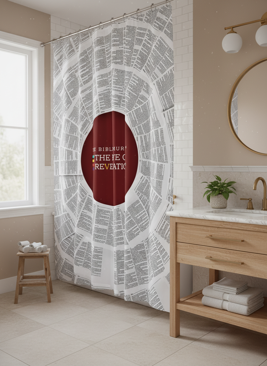 The Bible Mural Shower Curtains | Psalms Edition