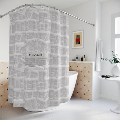 The Bible Mural Shower Curtains | Psalms Edition