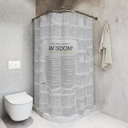 Bible Pages Shower Curtain